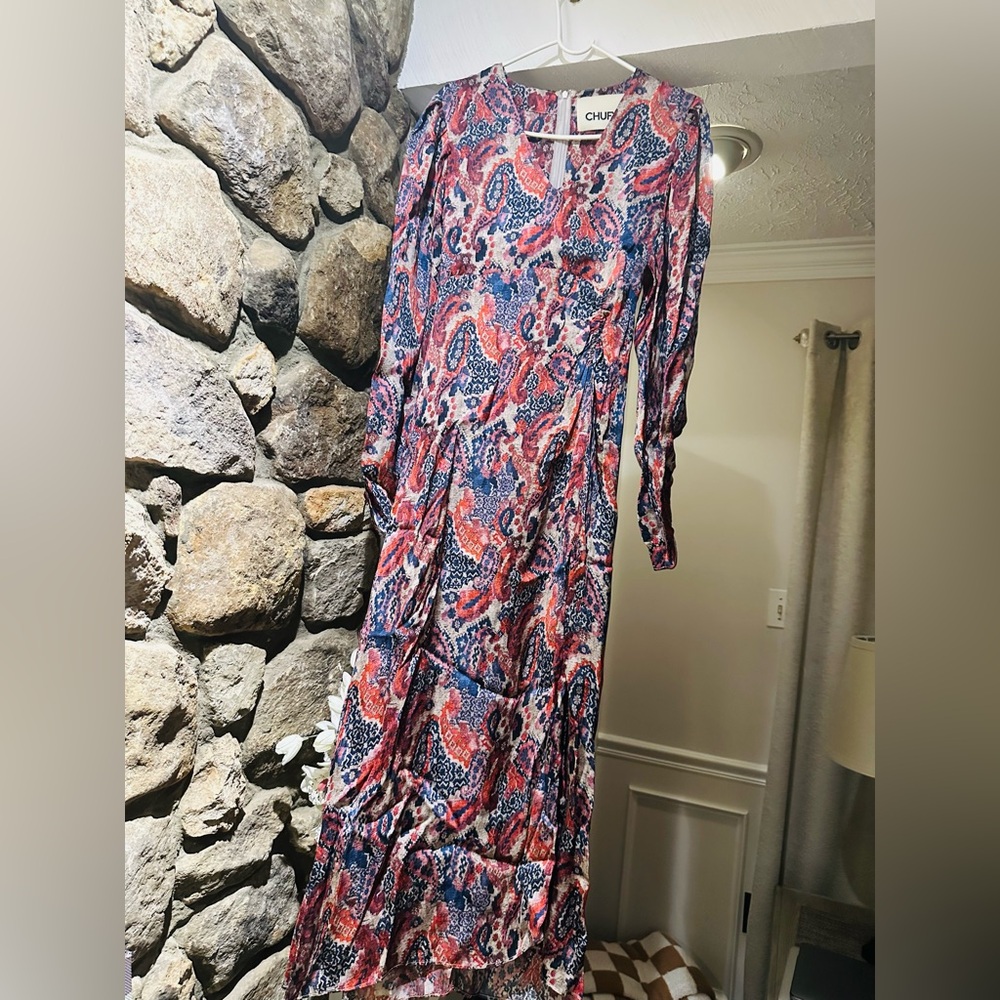 Chufy $500 Lucas Maxi Dress in Andino Pink Size Small. - Picture 4 of 12
